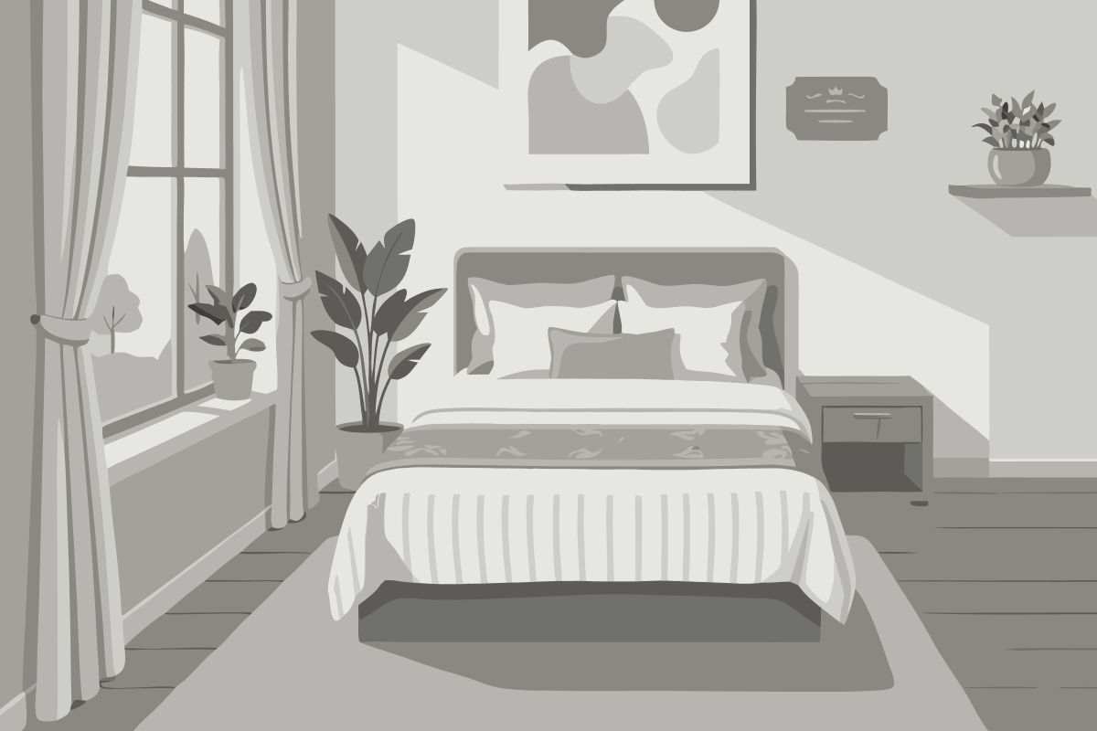 Quarto Luxury com Cama King-size e Lareira